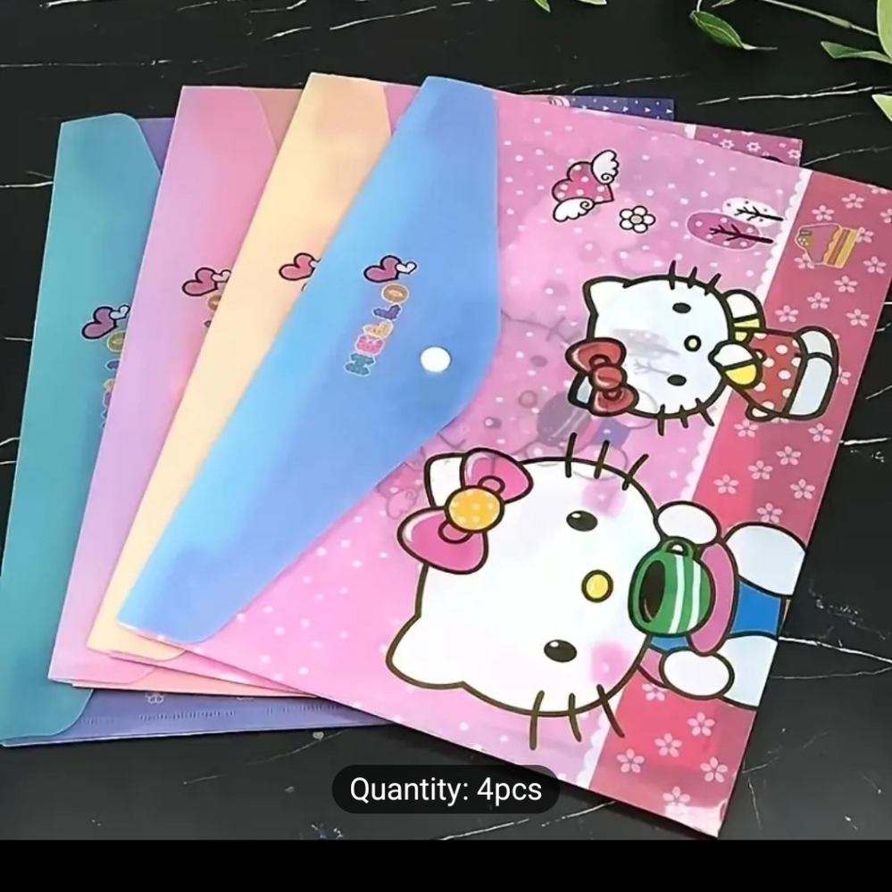 4pc Set-hello kitty file evelope holder - Picture 2 of 4
